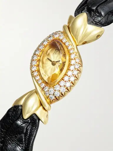 Stephanie Windsor + Audemars Piguet Vintage 1986 Baroque Quartz-movement 18-karat Gold And Diamond Watch (6.5" Wrist) | Thumbnail 3 Stephanie Windsor + Audemars Piguet Vintage 1986 Baroque Quartz-movement 18-karat Gold And Diamond Watch (6.5" Wrist) | Thumbnail 3