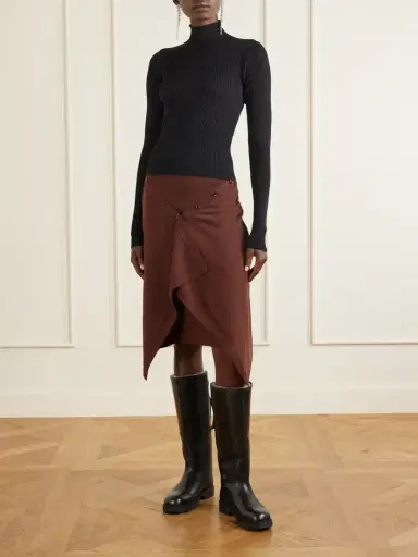 RIER Ribbed Silk Turtleneck Sweater | Thumbnail 2 RIER Ribbed Silk Turtleneck Sweater | Thumbnail 2
