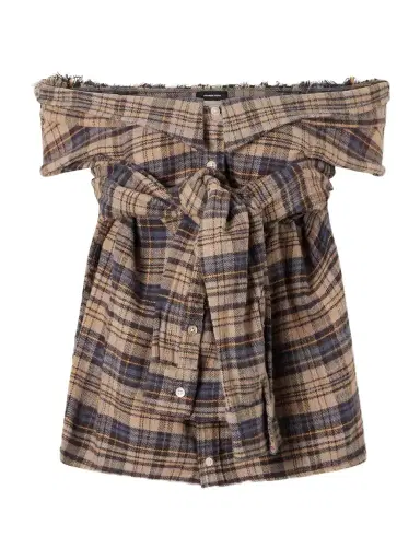 R13 Checked Cotton-flannel Blouse | Thumbnail 1 R13 Checked Cotton-flannel Blouse | Thumbnail 1