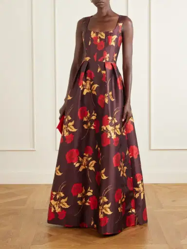 Rebecca Vallance Melora Floral-print Satin-twill Gown | Thumbnail 2 Rebecca Vallance Melora Floral-print Satin-twill Gown | Thumbnail 2