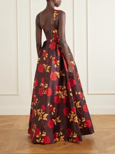 Rebecca Vallance Melora Floral-print Satin-twill Gown | Thumbnail 3 Rebecca Vallance Melora Floral-print Satin-twill Gown | Thumbnail 3