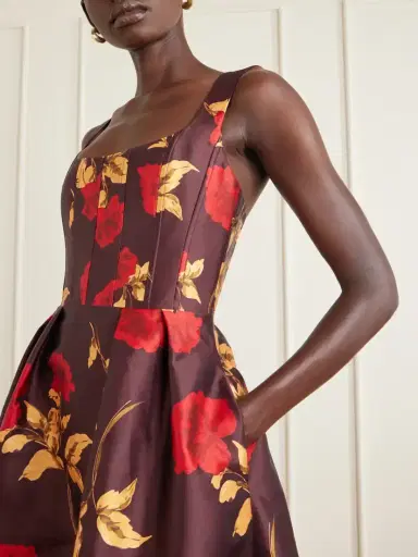 Rebecca Vallance Melora Floral-print Satin-twill Gown | Thumbnail 4 Rebecca Vallance Melora Floral-print Satin-twill Gown | Thumbnail 4
