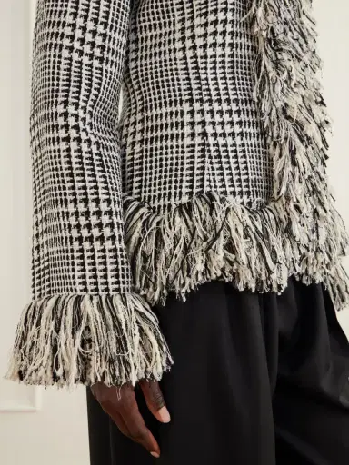 LIBEROWE Banker Fringed Cotton-blend Tweed Jacket | Thumbnail 4 LIBEROWE Banker Fringed Cotton-blend Tweed Jacket | Thumbnail 4