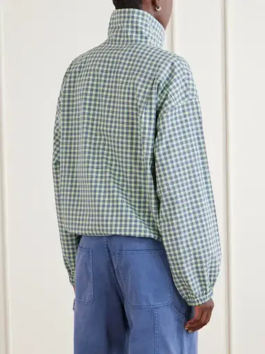 Marni Gathered Checked Cotton Blouse | Thumbnail 4 Marni Gathered Checked Cotton Blouse | Thumbnail 4