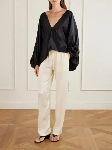 Sharon Wauchob Tuileries Satin Straight-leg Pants | Thumbnail 2 Sharon Wauchob Tuileries Satin Straight-leg Pants | Thumbnail 2