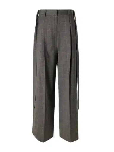 Simone Rocha Checked Wool-blend Wide-leg Pants | Thumbnail 1 Simone Rocha Checked Wool-blend Wide-leg Pants | Thumbnail 1