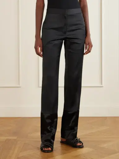 Sharon Wauchob Sue Paneled Satin Straight-leg Pants | Thumbnail 3 Sharon Wauchob Sue Paneled Satin Straight-leg Pants | Thumbnail 3