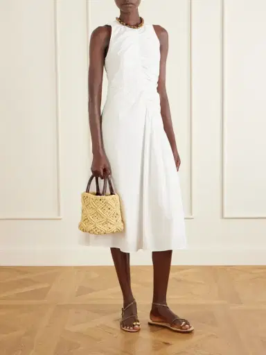 AMANU The Zanzibar Leather-trimmed Raffia-effect Woven Mini Bag | Thumbnail 3 AMANU The Zanzibar Leather-trimmed Raffia-effect Woven Mini Bag | Thumbnail 3