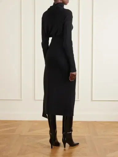 Lanvin Embellished Wool And Cashmere-blend Turtleneck Midi Dress | Thumbnail 3 Lanvin Embellished Wool And Cashmere-blend Turtleneck Midi Dress | Thumbnail 3