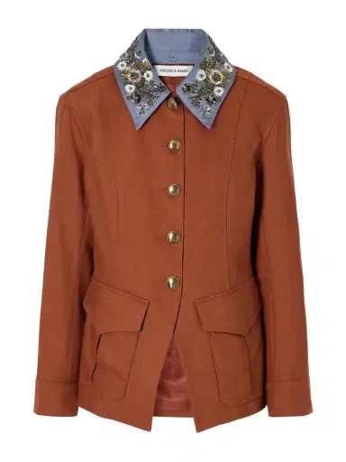 Veronica Beard Laramie Dickey Sequin And Bead-embellished Twill Jacket | Thumbnail 1 Veronica Beard Laramie Dickey Sequin And Bead-embellished Twill Jacket | Thumbnail 1