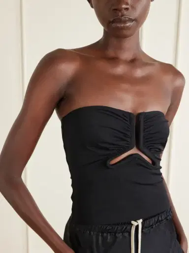 Rick Owens Alannah Strapless Cut-out Stretch-jersey Top | Thumbnail 4 Rick Owens Alannah Strapless Cut-out Stretch-jersey Top | Thumbnail 4
