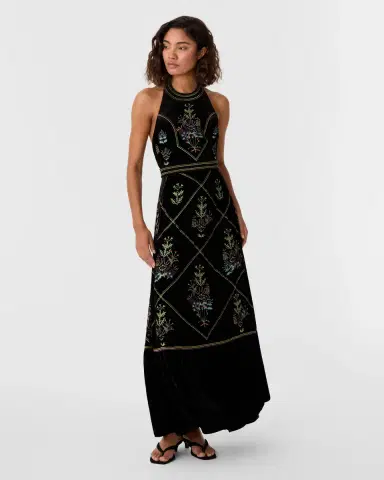 Emporio Sirenuse Chantal Dress with Agra Embroidery | Thumbnail 2 Emporio Sirenuse Chantal Dress with Agra Embroidery | Thumbnail 2