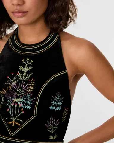 Emporio Sirenuse Chantal Dress with Agra Embroidery | Thumbnail 3 Emporio Sirenuse Chantal Dress with Agra Embroidery | Thumbnail 3