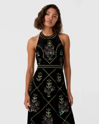 Emporio Sirenuse Chantal Dress with Agra Embroidery | Thumbnail 4 Emporio Sirenuse Chantal Dress with Agra Embroidery | Thumbnail 4