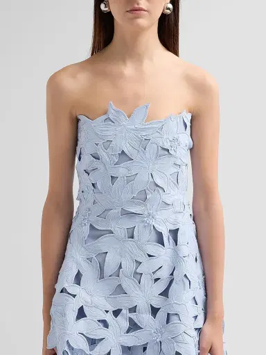 SIMKHAI Women's Miri Bustier Mini Dress - Periwinkle Sky | Thumbnail 5 SIMKHAI Women's Miri Bustier Mini Dress - Periwinkle Sky | Thumbnail 5