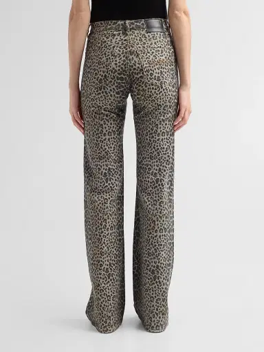 R13 Women's Jane Cheetah Print Slim Jeans - Classic Cheetah Brown | Thumbnail 3 R13 Women's Jane Cheetah Print Slim Jeans - Classic Cheetah Brown | Thumbnail 3