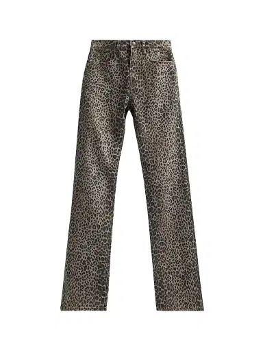 R13 Women's Jane Cheetah Print Slim Jeans - Classic Cheetah Brown | Thumbnail 1 R13 Women's Jane Cheetah Print Slim Jeans - Classic Cheetah Brown | Thumbnail 1