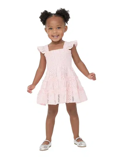 Hill House Home Baby Girl's, Little Girl's & Girl's The Tiny Ellie Nap Dress - Pink Broderie Voile | Thumbnail 3 Hill House Home Baby Girl's, Little Girl's & Girl's The Tiny Ellie Nap Dress - Pink Broderie Voile | Thumbnail 3