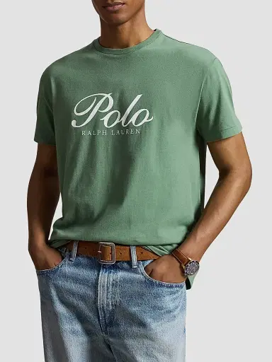 Polo Ralph Lauren Men's Classic-Fit Logo Jersey T-Shirt - Fatigue | Thumbnail 4 Polo Ralph Lauren Men's Classic-Fit Logo Jersey T-Shirt - Fatigue | Thumbnail 4