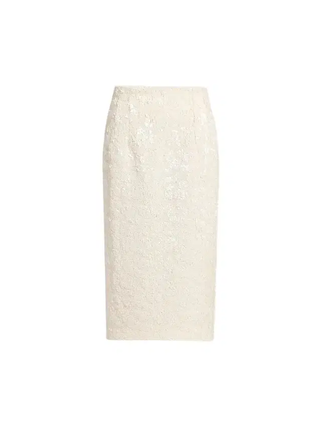 Women's Sequined Pencil Midi Skirt - White Women's Sequined Pencil Midi Skirt - White