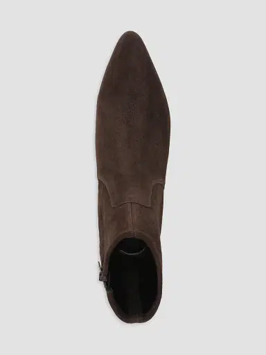 Veronica Beard Women's Glinda 25MM Suede Ankle Boots - Espresso | Thumbnail 4 Veronica Beard Women's Glinda 25MM Suede Ankle Boots - Espresso | Thumbnail 4