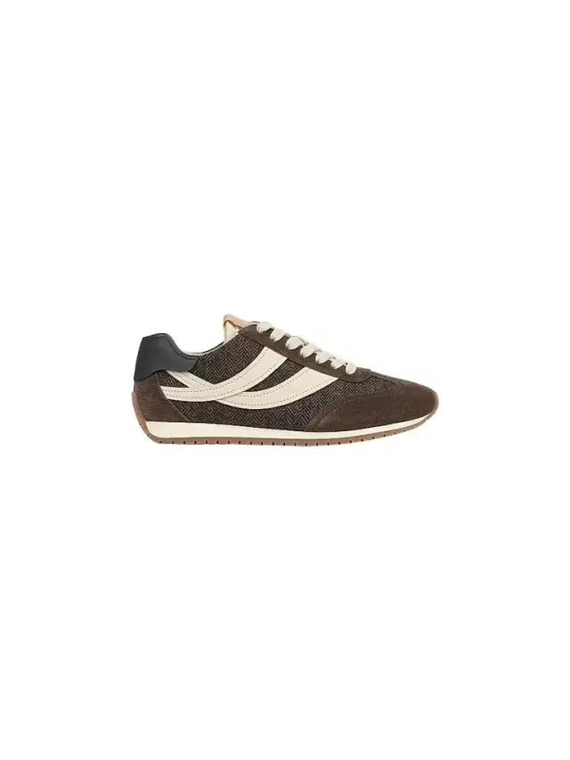 Women's Oasis Runner Leather & Suede Low-Top Sneakers - Cacao Brown - Size 11 Women's Oasis Runner Leather & Suede Low-Top Sneakers - Cacao Brown - Size 11