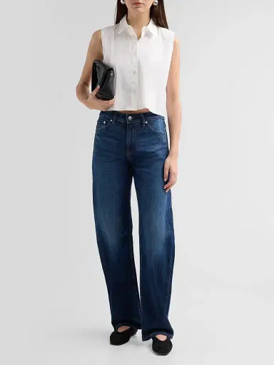 EB Denim Women's A Love Letter To Los Angeles Alida Loose Bowed Jeans - Tribeca | Thumbnail 2 EB Denim Women's A Love Letter To Los Angeles Alida Loose Bowed Jeans - Tribeca | Thumbnail 2