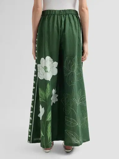 VERANDAH Women's Bejewelled Magnolia Flared Pants | Thumbnail 3 VERANDAH Women's Bejewelled Magnolia Flared Pants | Thumbnail 3