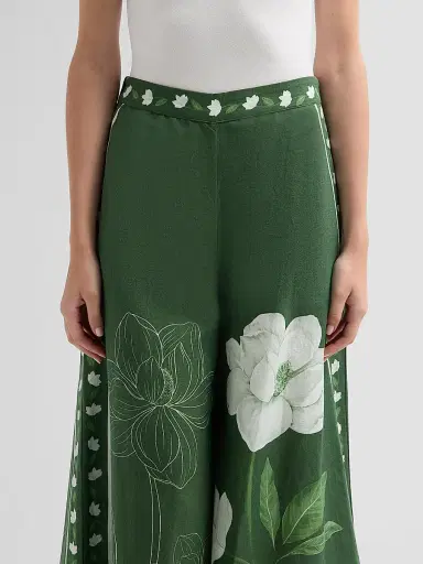 VERANDAH Women's Bejewelled Magnolia Flared Pants | Thumbnail 5 VERANDAH Women's Bejewelled Magnolia Flared Pants | Thumbnail 5