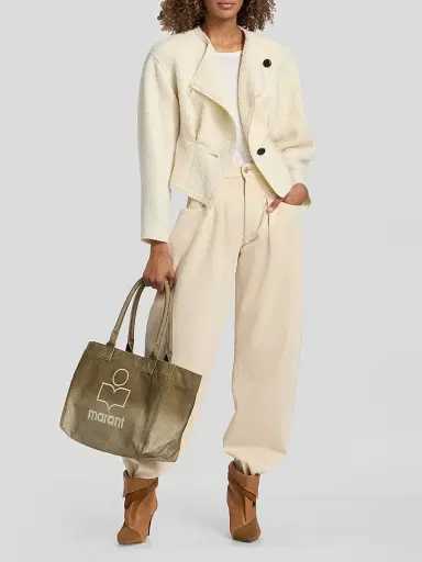 Isabel Marant Women's Yenky Tote Bag - Dark Khaki | Thumbnail 2 Isabel Marant Women's Yenky Tote Bag - Dark Khaki | Thumbnail 2