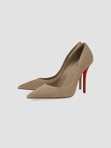 Christian Louboutin Women's Miss Z 100MM Pumps - Saharienne | Thumbnail 2 Christian Louboutin Women's Miss Z 100MM Pumps - Saharienne | Thumbnail 2