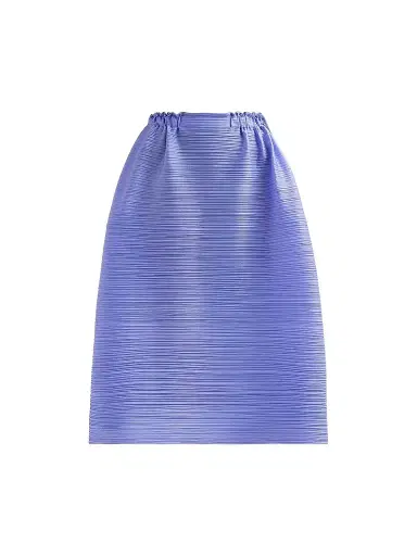 Pleats Please Issey Miyake Women's Bouncy Basket Plisse Midi Skirt - Steel Blue | Thumbnail 1 Pleats Please Issey Miyake Women's Bouncy Basket Plisse Midi Skirt - Steel Blue | Thumbnail 1