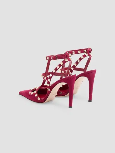 Valentino Garavani Women's Rockstud Suede 100MM Pumps - Insolent | Thumbnail 3 Valentino Garavani Women's Rockstud Suede 100MM Pumps - Insolent | Thumbnail 3