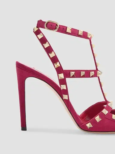 Valentino Garavani Women's Rockstud Suede 100MM Pumps - Insolent | Thumbnail 6 Valentino Garavani Women's Rockstud Suede 100MM Pumps - Insolent | Thumbnail 6