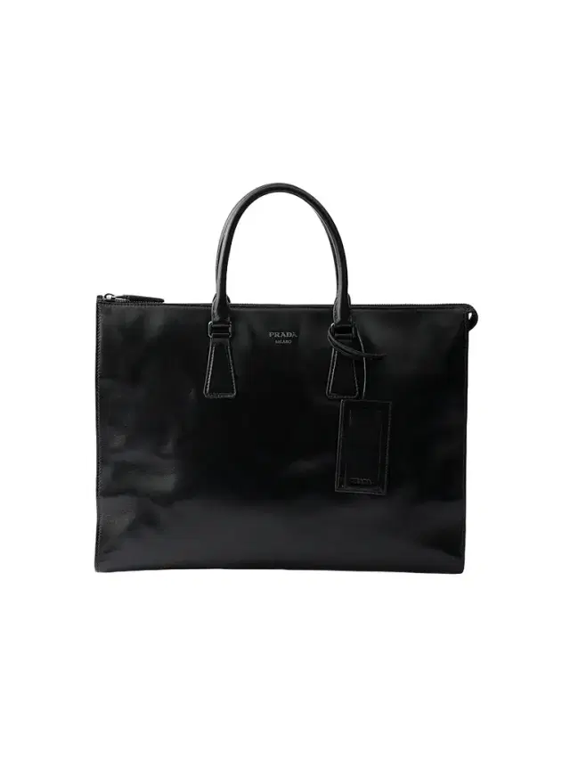 Men's Leather Tote Bag - Black Men's Leather Tote Bag - Black