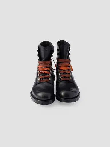 Prada Men's Leather Laced Booties - Black | Thumbnail 2 Prada Men's Leather Laced Booties - Black | Thumbnail 2