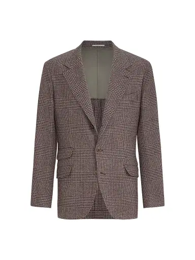 Brunello Cucinelli Men's Comfort Wool and Cashmere Flannel Deconstructed Cavallo Blazer - Blueberry | Thumbnail 1 Brunello Cucinelli Men's Comfort Wool and Cashmere Flannel Deconstructed Cavallo Blazer - Blueberry | Thumbnail 1