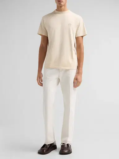 Loewe Men's Anagram Regular-Fit Cotton Crewneck T-Shirt - Beige - Size XXL | Thumbnail 2 Loewe Men's Anagram Regular-Fit Cotton Crewneck T-Shirt - Beige - Size XXL | Thumbnail 2