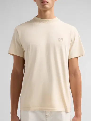 Loewe Men's Anagram Regular-Fit Cotton Crewneck T-Shirt - Beige - Size XXL | Thumbnail 5 Loewe Men's Anagram Regular-Fit Cotton Crewneck T-Shirt - Beige - Size XXL | Thumbnail 5