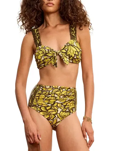 ALÉMAIS Women's Mona High-Waisted Bikini Bottom - Yellow | Thumbnail 3 ALÉMAIS Women's Mona High-Waisted Bikini Bottom - Yellow | Thumbnail 3