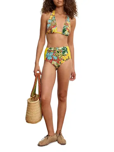 ALÉMAIS Women's Solstice Floral High-Rise Bikini Bottom - Size XS | Thumbnail 2 ALÉMAIS Women's Solstice Floral High-Rise Bikini Bottom - Size XS | Thumbnail 2