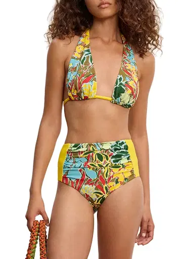 ALÉMAIS Women's Solstice Floral Halter Bikini Top | Thumbnail 3 ALÉMAIS Women's Solstice Floral Halter Bikini Top | Thumbnail 3