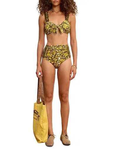 ALÉMAIS Women's Mona Floral Tie Bikini Top | Thumbnail 2 ALÉMAIS Women's Mona Floral Tie Bikini Top | Thumbnail 2