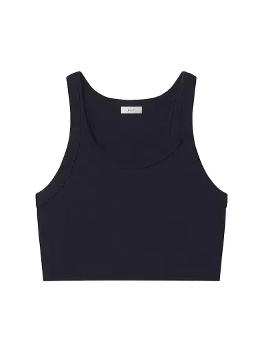 A.L.C. Women's Halsey Cotton Racerback Crop Tank - Navy | Thumbnail 1 A.L.C. Women's Halsey Cotton Racerback Crop Tank - Navy | Thumbnail 1