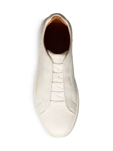 Allen Edmonds Men's Banks Leather Sneakers - White | Thumbnail 3 Allen Edmonds Men's Banks Leather Sneakers - White | Thumbnail 3
