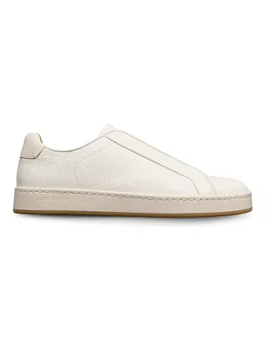 Allen Edmonds Men's Banks Leather Sneakers - White | Thumbnail 1 Allen Edmonds Men's Banks Leather Sneakers - White | Thumbnail 1