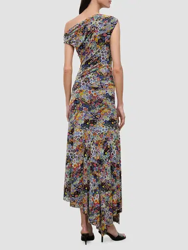 Staud Women's Amaris Asymmetric Maxi Dress - Millefiori Mosaic - Size XL | Thumbnail 2 Staud Women's Amaris Asymmetric Maxi Dress - Millefiori Mosaic - Size XL | Thumbnail 2