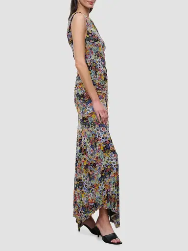 Staud Women's Amaris Asymmetric Maxi Dress - Millefiori Mosaic - Size XL | Thumbnail 5 Staud Women's Amaris Asymmetric Maxi Dress - Millefiori Mosaic - Size XL | Thumbnail 5