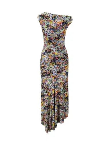 Staud Women's Amaris Asymmetric Maxi Dress - Millefiori Mosaic - Size XL | Thumbnail 1 Staud Women's Amaris Asymmetric Maxi Dress - Millefiori Mosaic - Size XL | Thumbnail 1