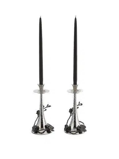 Michael Aram Black Orchid Taper Candle Holders | Thumbnail 1 Michael Aram Black Orchid Taper Candle Holders | Thumbnail 1